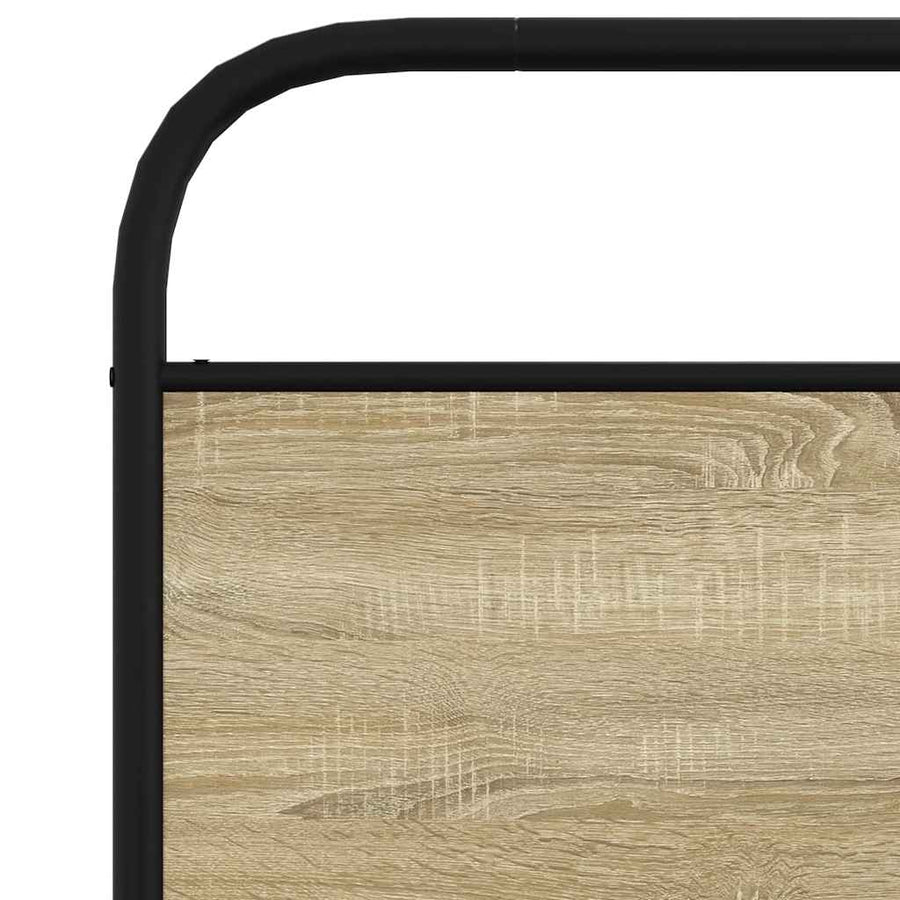 Bedframe zonder matras bewerkt hout sonoma eikenkleur 107x203cm