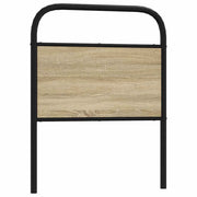 Hoofdbord 80 cm staal bewerkt hout sonoma eiken