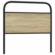 Hoofdbord 90 cm staal bewerkt hout sonoma eiken