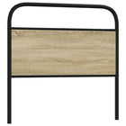 Replacement headboard 100 cm steel and engineered wood Sonoma oak-coloured