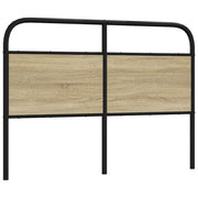 Hoofdbord 120 cm staal bewerkt hout sonoma eiken