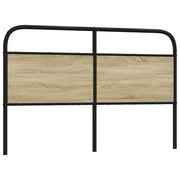 Hoofdbord 150 cm staal bewerkt hout sonoma eiken