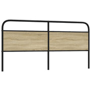 Hoofdbord 180 cm staal bewerkt hout sonoma eiken