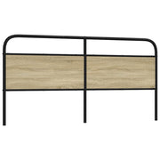 Hoofdbord 190 cm staal bewerkt hout sonoma eiken