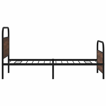 Bedframe zonder matras bewerkt hout bruin eikenkleur 90x200 cm