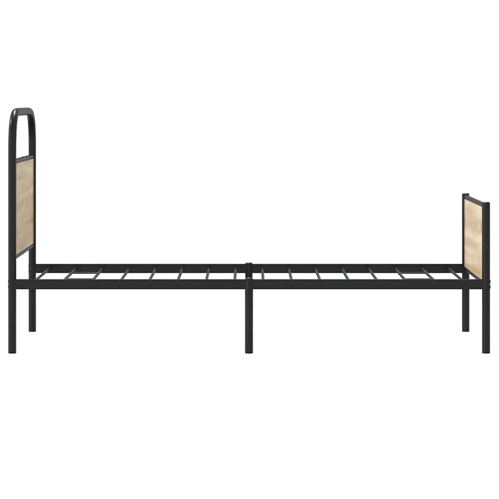 Bedframe zonder matras bewerkt hout sonoma eikenkleur 80x200 cm
