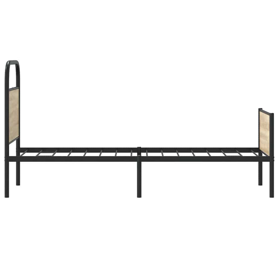 Bedframe zonder matras bewerkt hout sonoma eikenkleur 80x200 cm