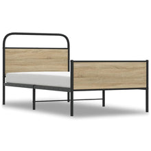 Bedframe zonder matras bewerkt hout sonoma eikenkleur 90x200 cm