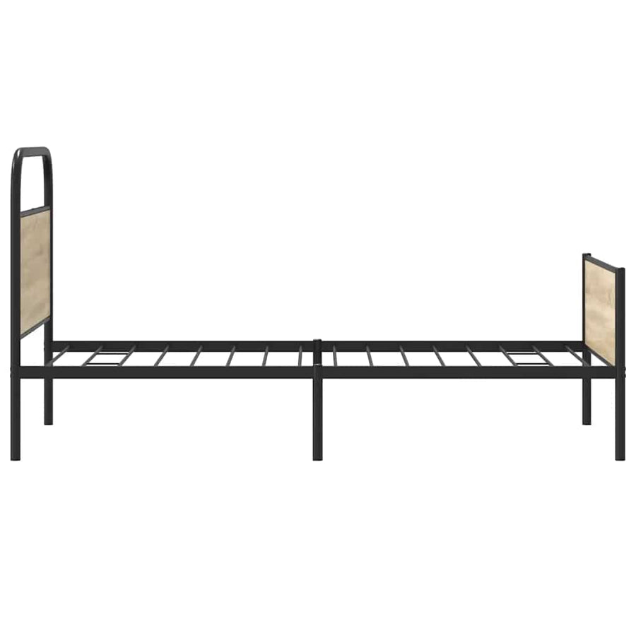 Bedframe zonder matras bewerkt hout sonoma eikenkleur 100x190cm