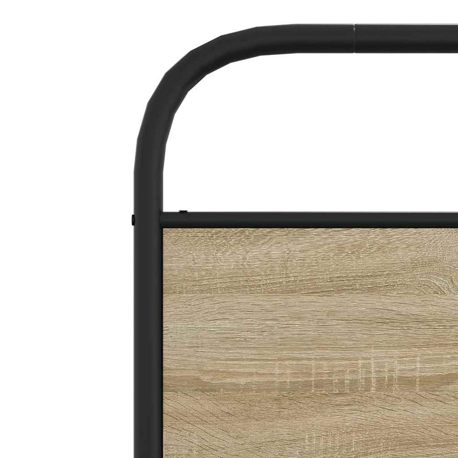 Bedframe zonder matras bewerkt hout sonoma eikenkleur 100x190cm