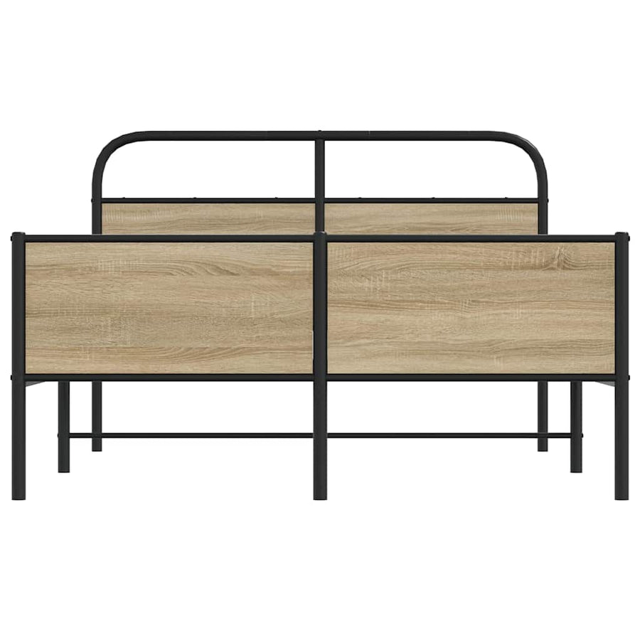 Bedframe zonder matras bewerkt hout sonoma eikenkleur 140x190cm