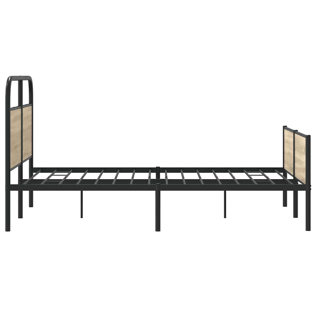 Bedframe zonder matras bewerkt hout sonoma eikenkleur 140x190cm