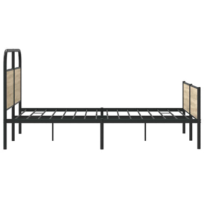 Bedframe zonder matras bewerkt hout sonoma eikenkleur 140x190cm
