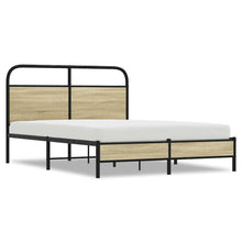 Bedframe zonder matras bewerkt hout sonoma eikenkleur 135x190cm