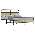 Bed frame without mattress, treated wood, Sonoma oak color, 150x200cm