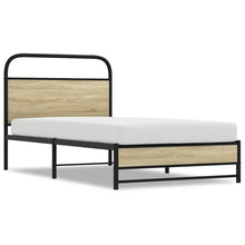 Bedframe zonder matras bewerkt hout sonoma eikenkleur 90x200 cm