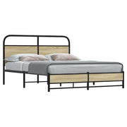Bed frame without mattress, treated wood, Sonoma oak color, 150x200cm