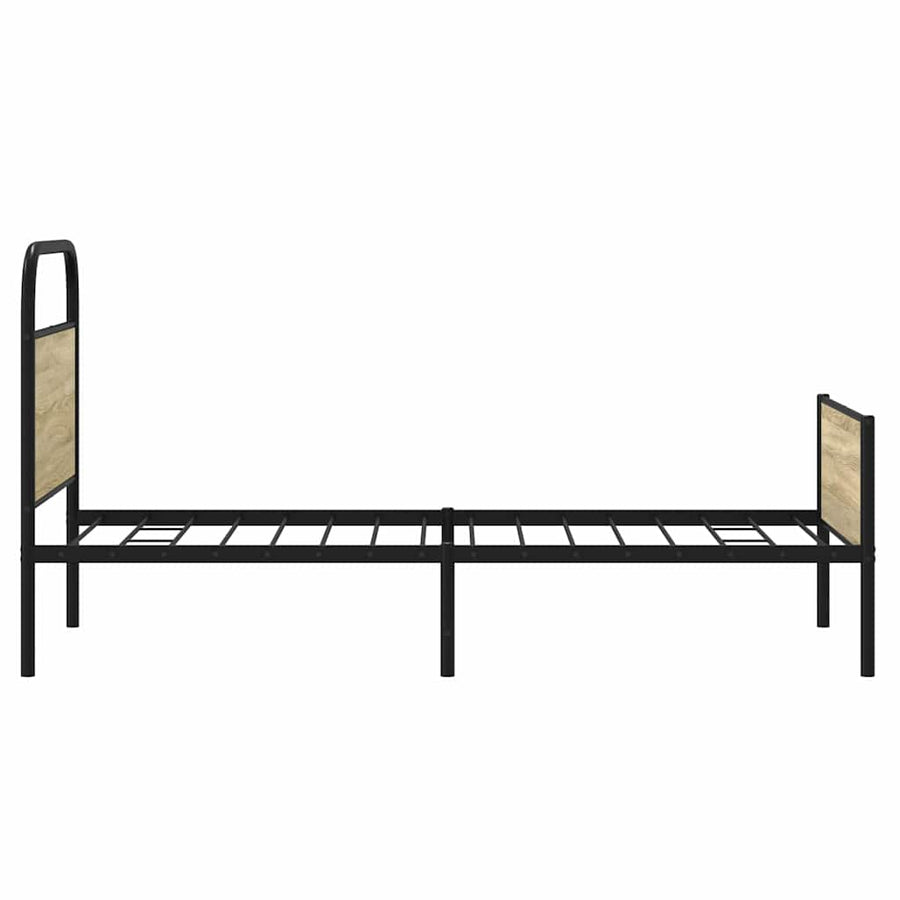 Bedframe zonder matras bewerkt hout sonoma eikenkleur 80x200 cm