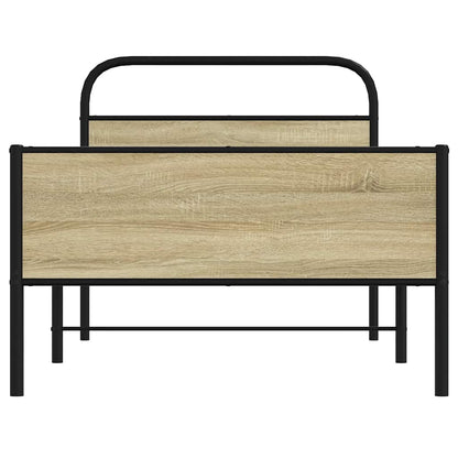 Bedframe zonder matras bewerkt hout sonoma eikenkleur 90x190 cm