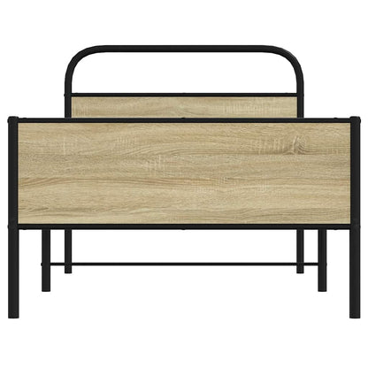 Bedframe zonder matras bewerkt hout sonoma eikenkleur 100x190cm