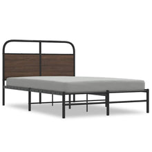 Bedframe zonder matras bewerkt hout bruin eikenkleur 120x190 cm