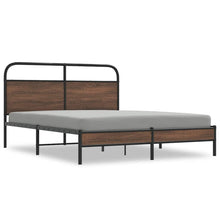Bedframe zonder matras bewerkt hout bruin eikenkleur 150x200 cm