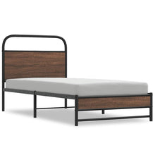 Bedframe zonder matras bewerkt hout bruin eikenkleur 90x190 cm