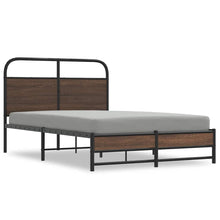Bedframe zonder matras bewerkt hout bruin eikenkleur 135x190 cm