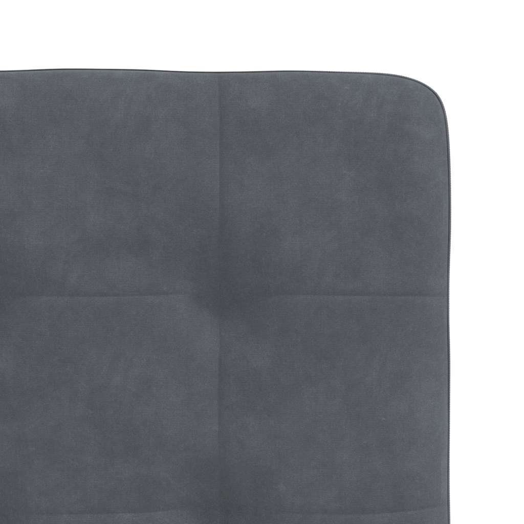 Eetkamerstoelen 4 st fluweel donkergrijs