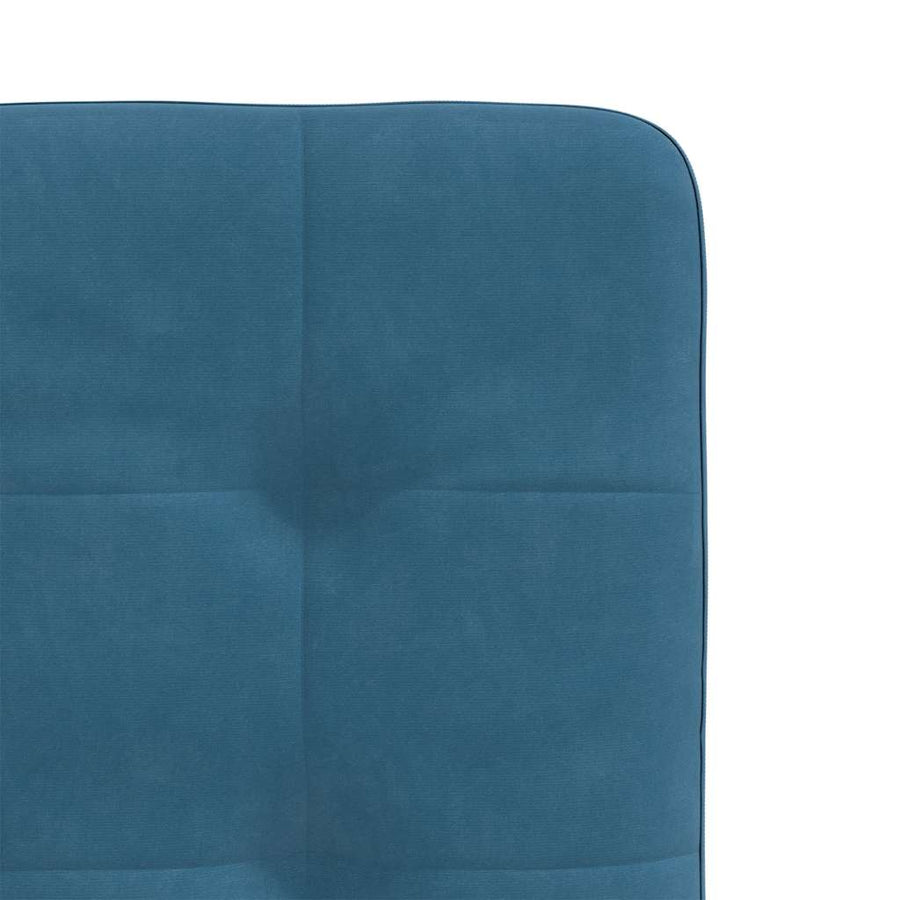 Eetkamerstoelen 4 st fluweel blauw