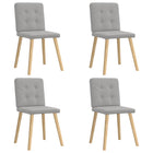 Eetkamerstoelen 4 stuks wolk grijs 45x54x86 cm