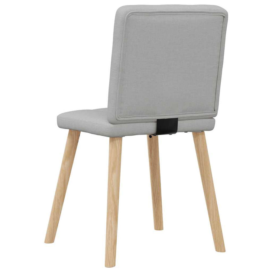 Eetkamerstoelen 4 st stof wolk grijs