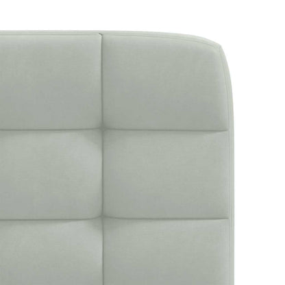 Eetkamerstoelen 4 st fluweel lichtgrijs