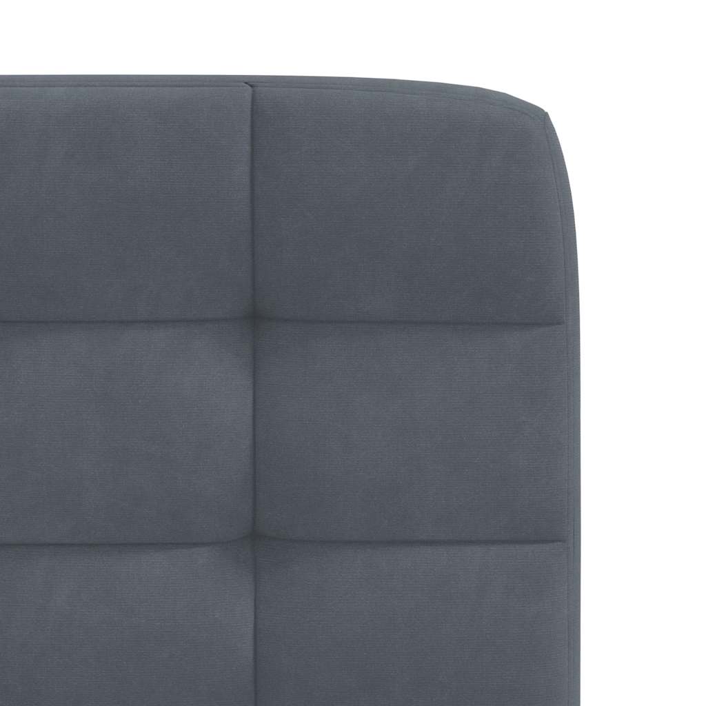 Eetkamerstoelen 4 st fluweel donkergrijs