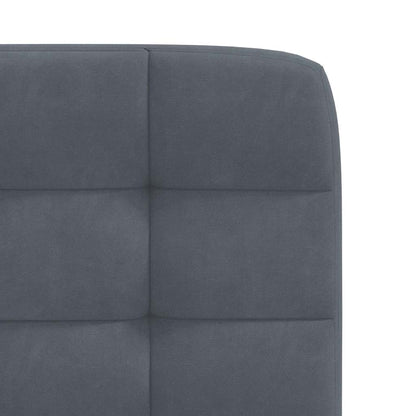 Eetkamerstoelen 4 st fluweel donkergrijs
