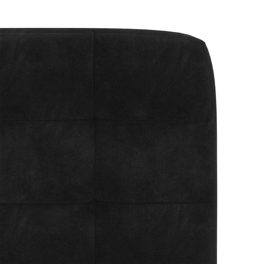 Eetkamerstoelen 4 st fluweel zwart