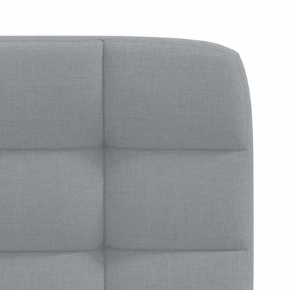 Eetkamerstoelen 4 st stof lichtgrijs