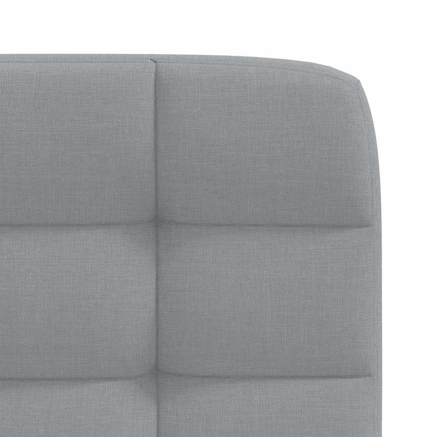 Eetkamerstoelen 4 st stof lichtgrijs