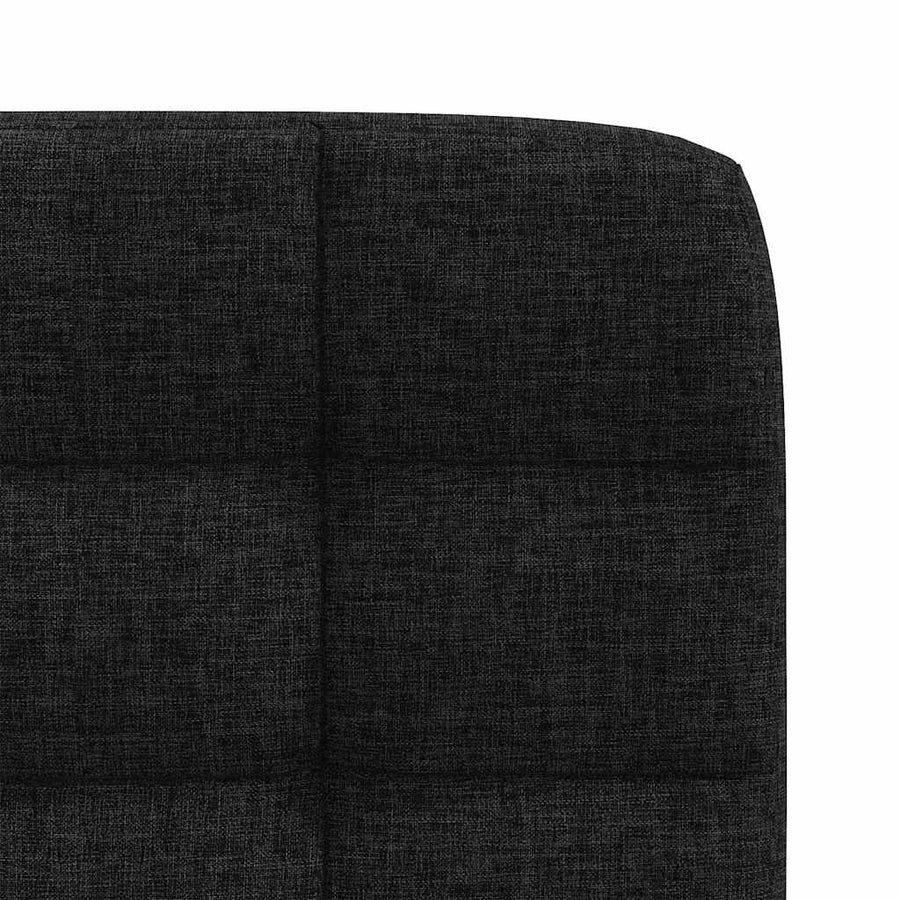 Eetkamerstoelen 4 st stof zwart