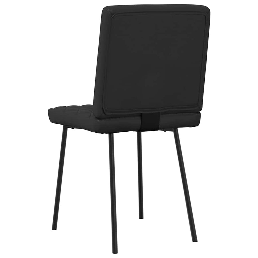 Eetkamerstoelen 4 st kunstleer zwart
