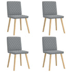Eetkamerstoelen 4 stuks lichtgrijs 45x54x86 cm