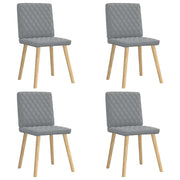 Eetkamerstoelen 4 stuks lichtgrijs 45x54x86 cm