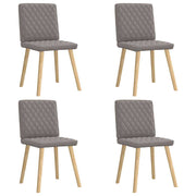 Eetkamerstoelen 4 st draaibaar stof taupe 45x54x86 cm