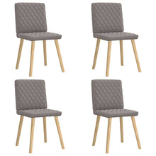Eetkamerstoelen 4 st draaibaar stof taupe