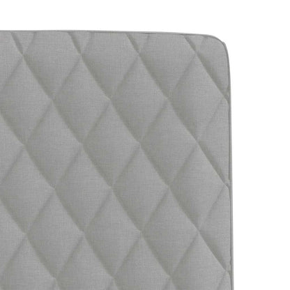 Eetkamerstoelen 4 st stof wolk grijs