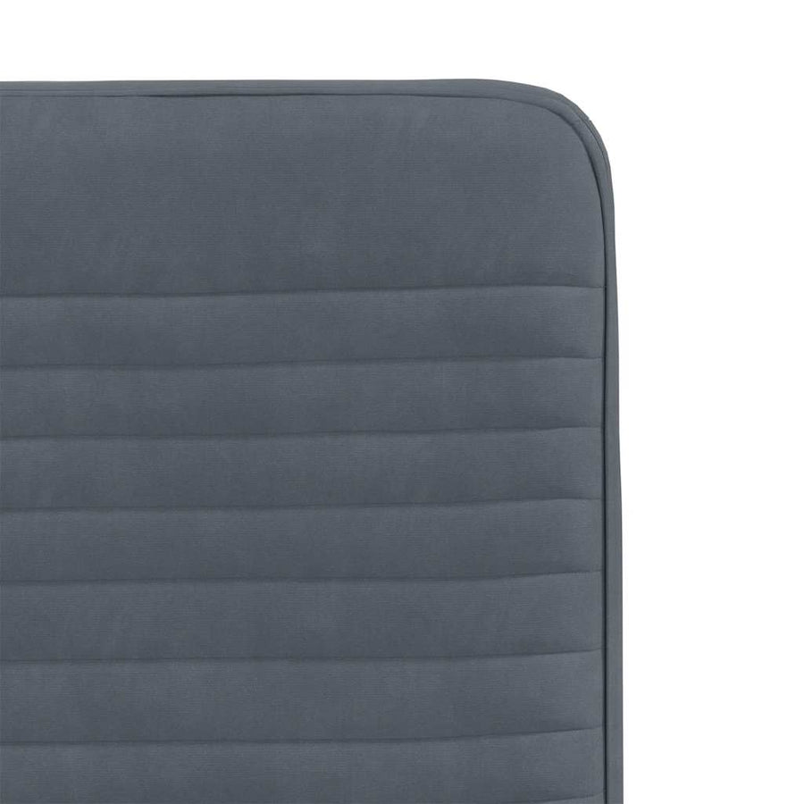 Eetkamerstoelen 4 st fluweel donkergrijs