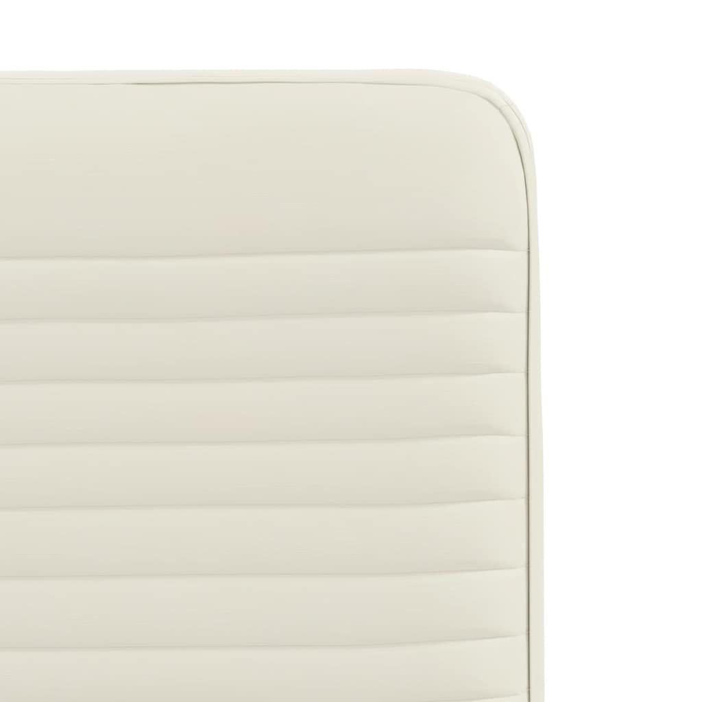 Eetkamerstoelen 4 st fluweel crèmekleurig