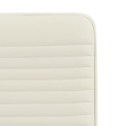 Eetkamerstoelen 4 st fluweel crèmekleurig