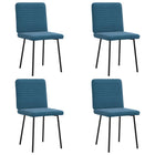 Eetkamerstoelen 4 st fluweel blauw 45x54x83 cm