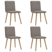 Eetkamerstoelen 4 st draaibaar stof taupe 45x54x86 cm